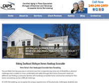Tablet Screenshot of capsremodeling.com